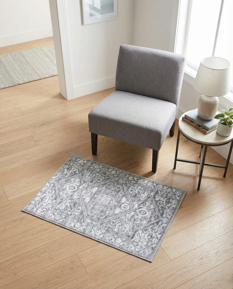 Charleston Elegance Collection Area Rug - Harborview Rectangle Gray  lifestyle 34