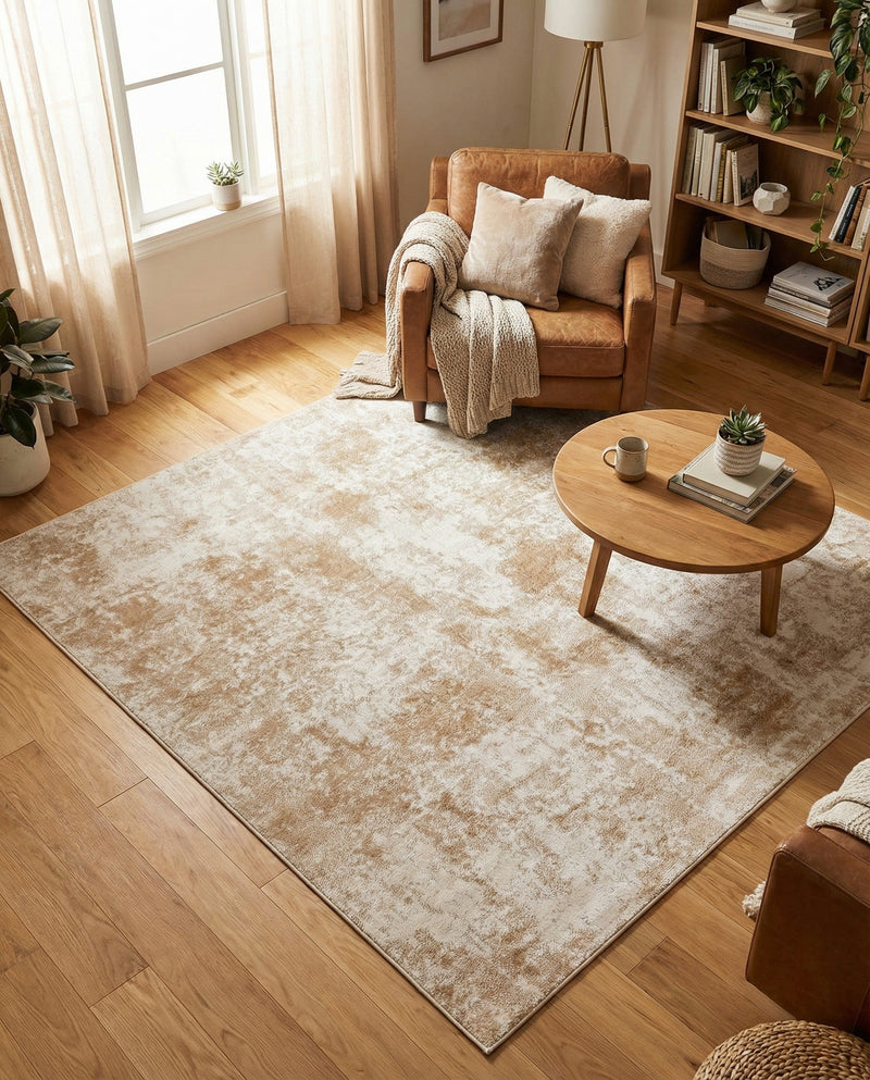 Luminara Sands Collection Area Rug - Elysium (Sand) Square Sand  lifestyle 61