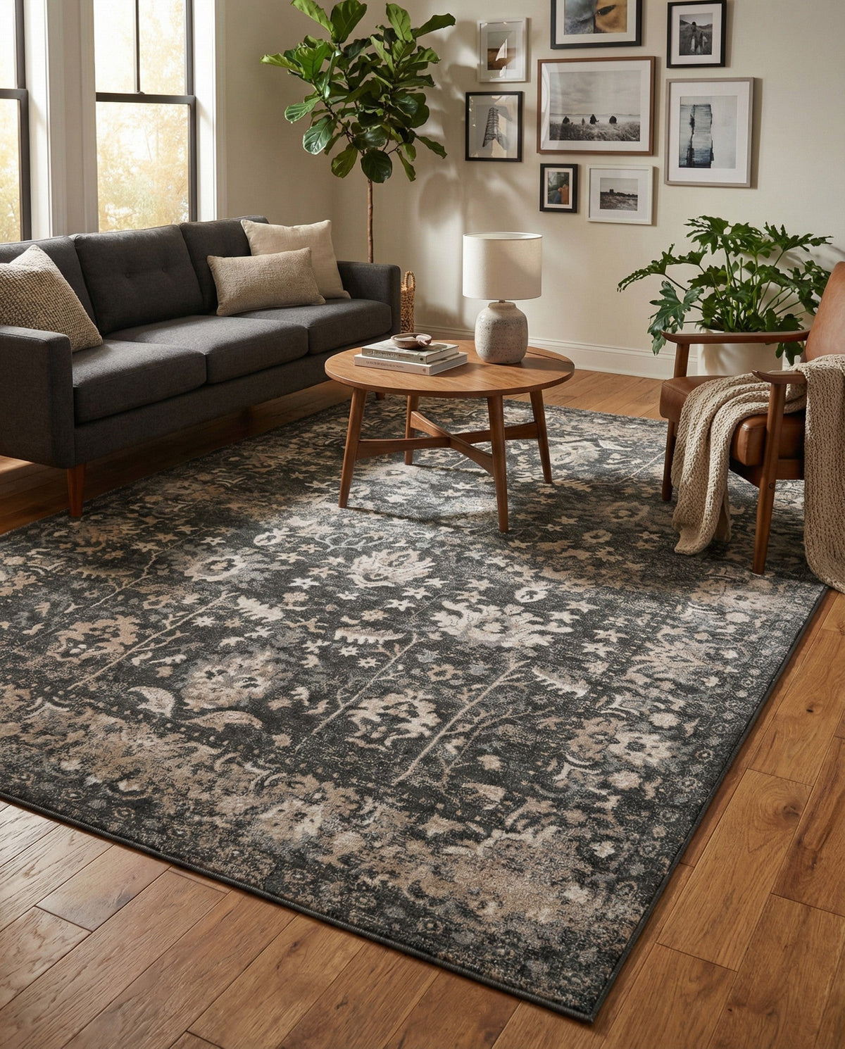 Cascade Range Collection Area Rug -  Shasta (Gray) Rectangle Gray  lifestyle 19