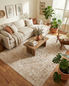 Coastal Manor Collection Area Rug -  Wavecrest Rectangle Beige  lifestyle 41