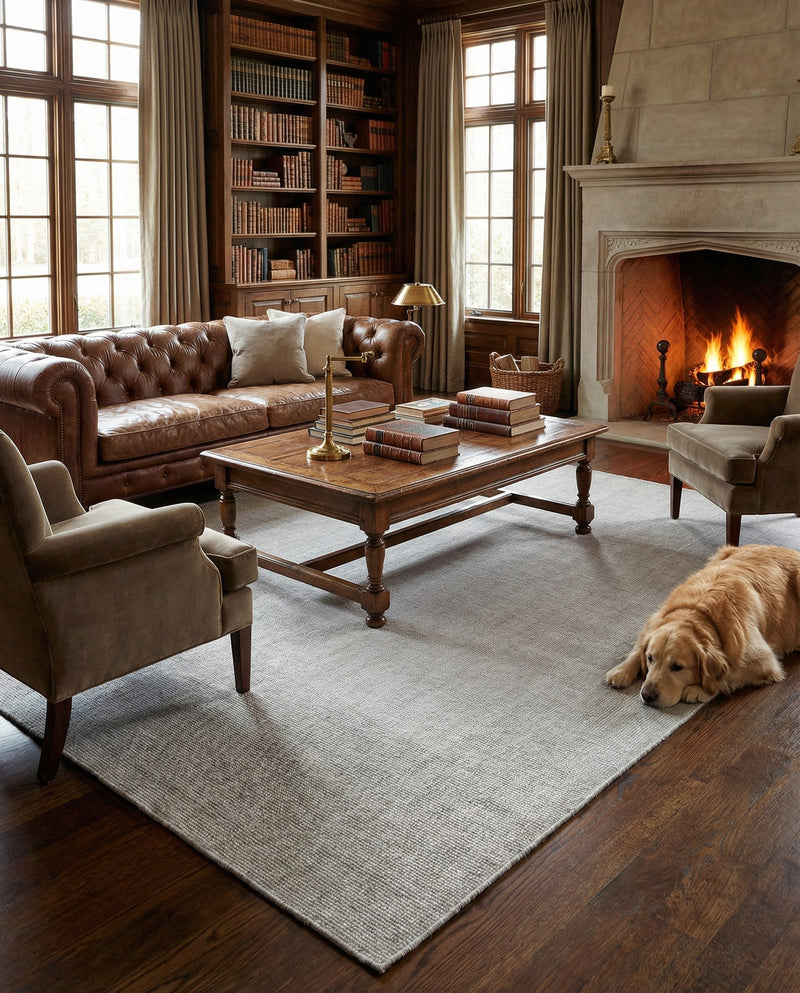 Berkshire Estate Collection Area Rug - Windsor (Grey Manor) Rectangle Grey Manor  lifestyle 27
