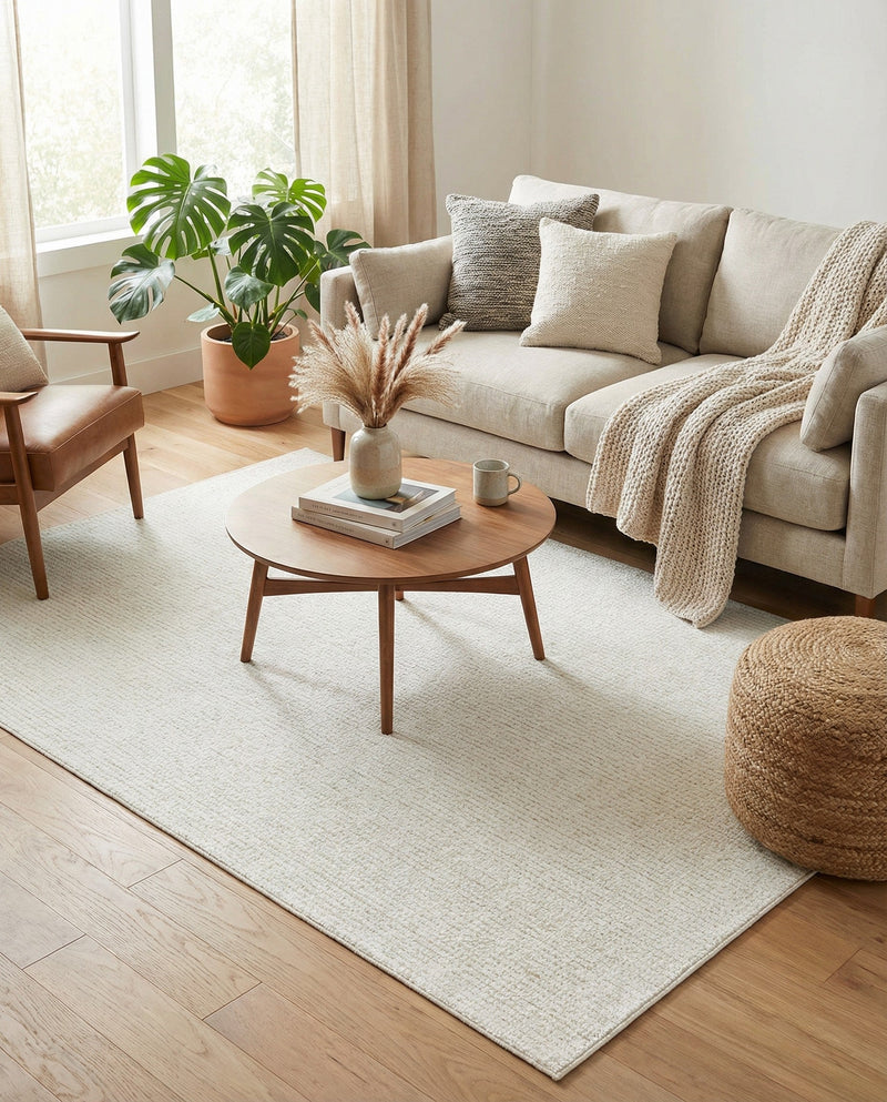 Aravalli Collection Area Rug -  Jaisalmer Rectangle Ivory White  lifestyle 66