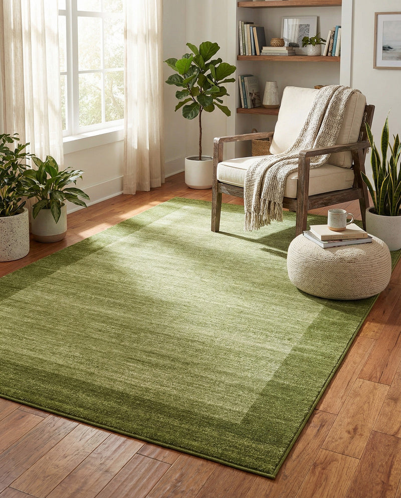 Studio Haven Collection Area Rug -  Conservatory (Light Green) Rectangle Light Green  lifestyle 15