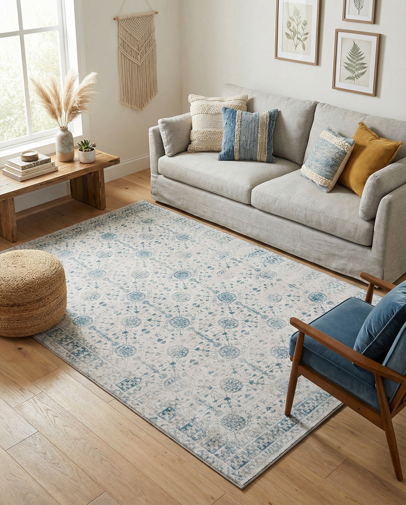 Heritage Elegance Collection Area Rug -  Chatsworth Rectangle Ivory  lifestyle 32