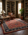 Casablanca Tapestry Collection Area Rug -  Marrakech (Classic Red) Rectangle Classic Red  lifestyle 6