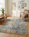 Sierra Collection Area Rug -  Shasta Rectangle Blue  lifestyle 44