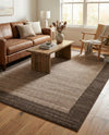 Studio Haven Collection Area Rug -  Conservatory (Light Brown) Rectangle Light Brown  lifestyle 23