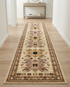 Tabriz Tapestries Collection Area Rug - Azerbaijan (Ivory) Runner Ivory  lifestyle 54