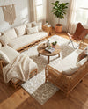 Andes Summit Collection Area Rug -  Chimborazo Rectangle Snow White  lifestyle 33