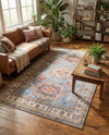 Heritage Elegance Collection Area Rug -  Neuschwanstein Rectangle Light Blue  lifestyle 30