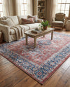 Laguna Sands Collection Area Rug -  Venice Rectangle Rust Red  lifestyle 50