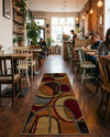 Bistro Lounge Collection Area Rug -  Macchiato Runner Multi  lifestyle 32