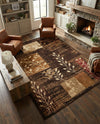 Bistro Lounge Collection Area Rug -  Affogato Rectangle Brown  lifestyle 21