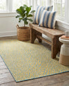 Urban Oasis Rugs Collection Area Rug -  Terrace (Yellow and Aqua) Rectangle Yellow and Aqua  lifestyle 5