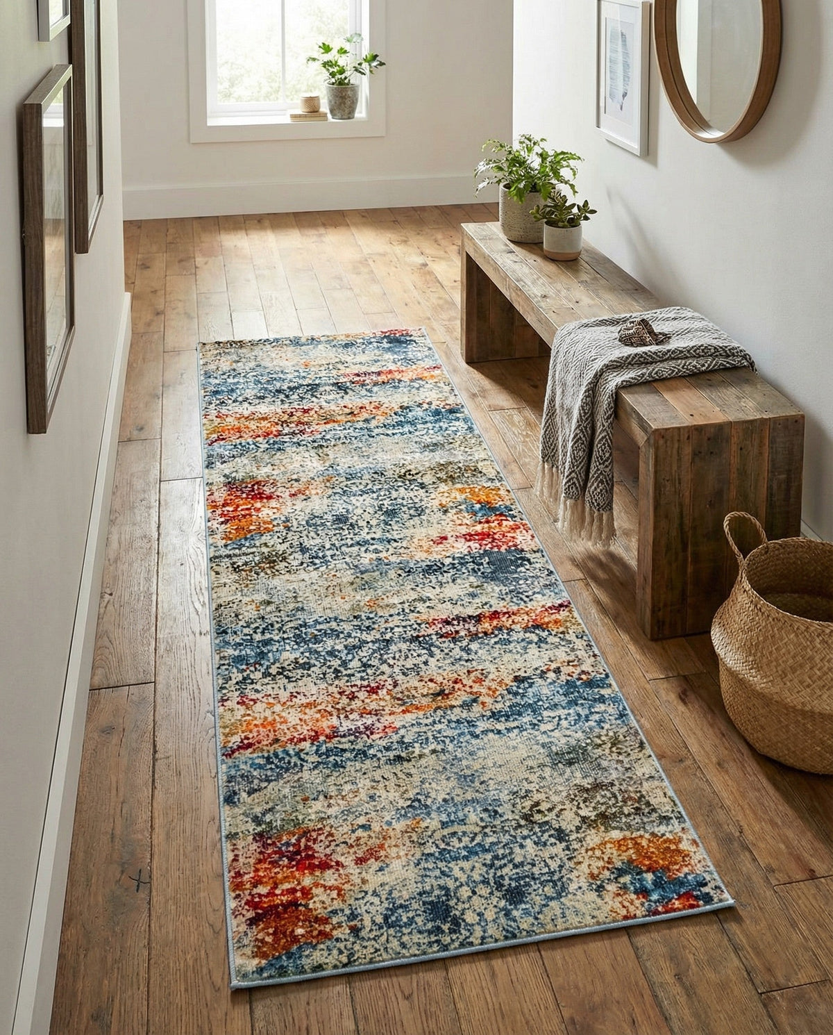 Caribbean Breeze Collection Area Rug -  Isla Runner Cream  lifestyle 137