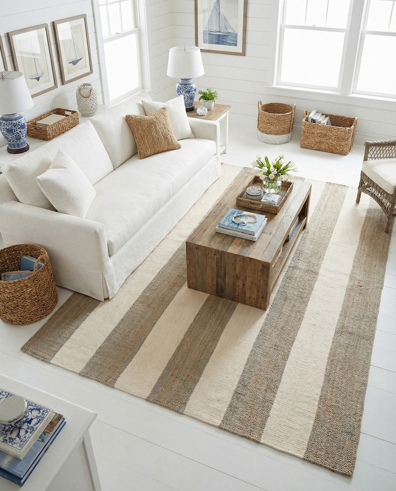 Martha's Vineyard Blueprints Collection Area Rug - Edgartown Rectangle Gray  lifestyle 22