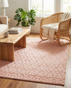 Savannah Weave Collection Area Rug - Serengeti Rectangle Pink  lifestyle 32