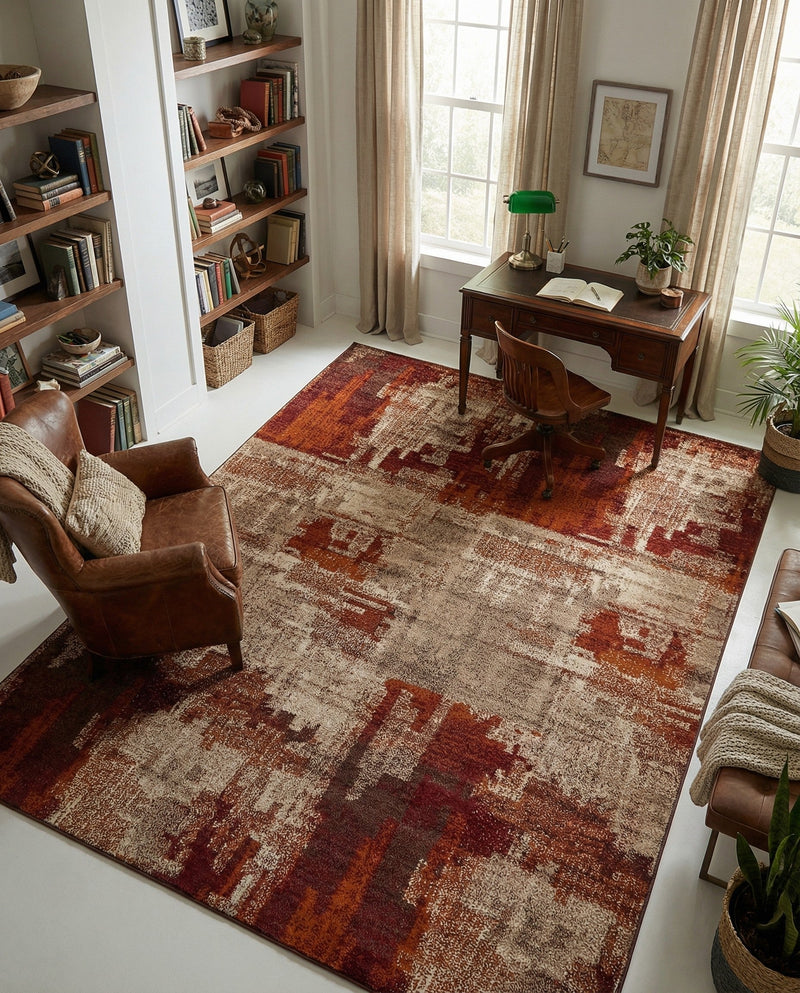 Autumn Meadow Collection Area Rug -  Goldentwine Rectangle Multi  lifestyle 3