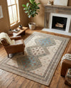 Savannah Threads Collection Area Rug -  Pampas Rectangle Beige  lifestyle 6