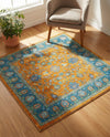 Casablanca Tapestry Collection Area Rug -  Marrakech (Sunshine Yellow) Square Sunshine Yellow  lifestyle 55