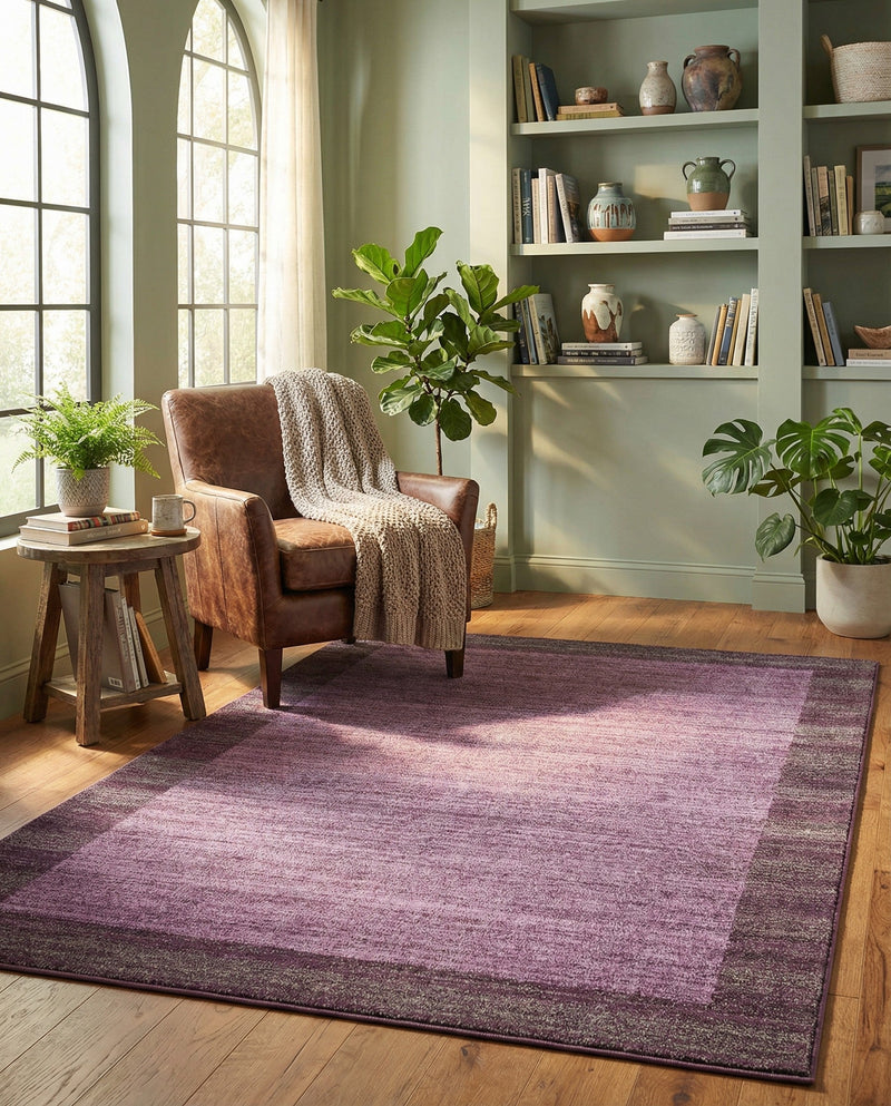 Studio Haven Collection Area Rug -  Conservatory (Violet) Rectangle Violet  lifestyle 17