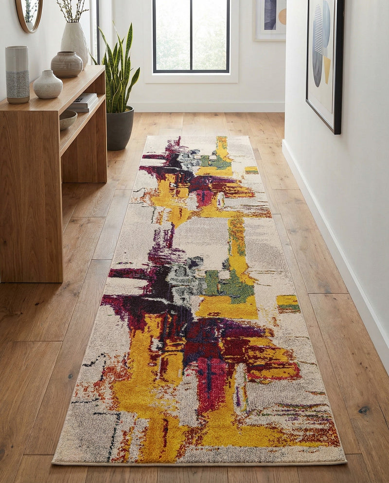 Marrakesh Elegance Collection Area Rug -  Riad Runner Beige  lifestyle 35