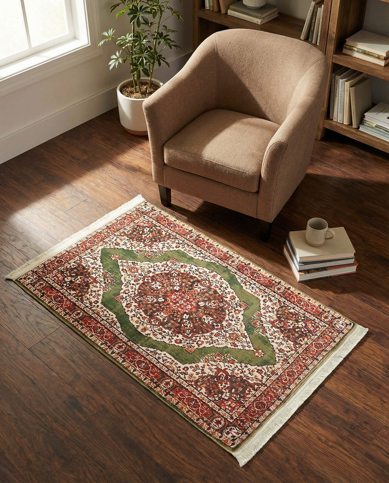 Caribbean Breeze Collection Area Rug -  Windward Rectangle Green  lifestyle 44