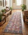 Heritage Elegance Collection Area Rug -  Gatchina Runner Vintage Red  lifestyle 73