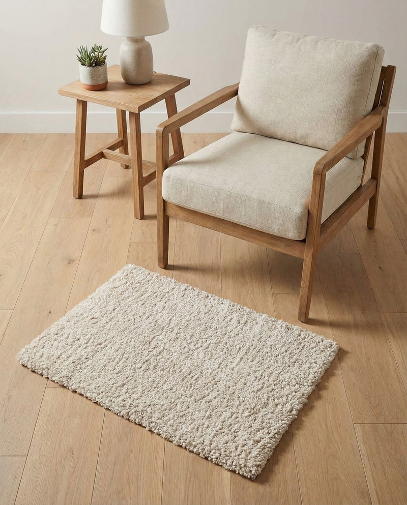 Cozy Comfort Shag Collection Area Rug - Haven (Oatmeal Beige) Rectangle Oatmeal Beige  lifestyle 23