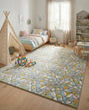 Wonder Tykes Collection Area Rug -  Chromatic Rectangle Multi  lifestyle 12