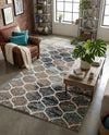 Trellis Mosaic Collection Area Rug -  Pergolatown (Blue Multi) Rectangle Blue Multi  lifestyle 22