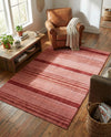 Jewel Oasis Collection Area Rug - Sapphire (Rusty Pink Rose) Rectangle Rusty Pink Rose  lifestyle 5