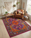 Caribbean Cove Collection Area Rug -  Mustique Rectangle Fuchsia  lifestyle 51