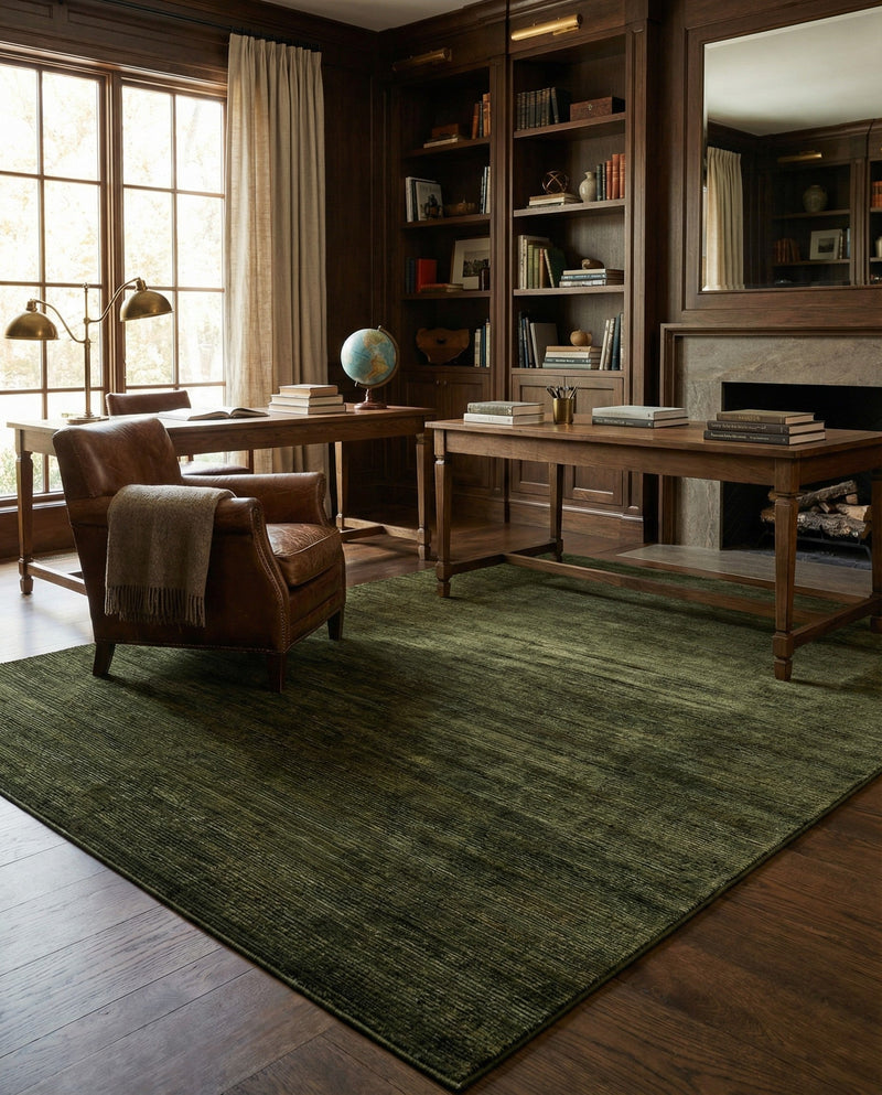 Bloomsbury Elegance Collection Area Rug -  Kensington (Green) Rectangle Green  lifestyle 19