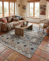 Desert Modern Eco Rug Series Collection Area Rug -  Sonora Rectangle Khaki Gray  lifestyle 19