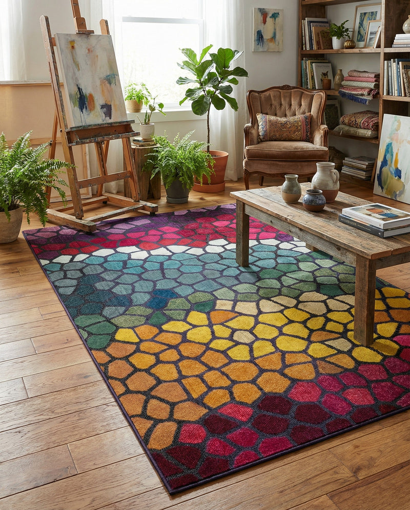 Marrakesh Elegance Collection Area Rug -  Melilla Rectangle Multi  lifestyle 10