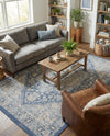 Savannah Series Collection Area Rug - Charleston (French Blue) Rectangle French Blue  lifestyle 15