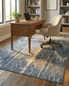 Cascade Range Collection Area Rug - Hood (Blue Gray) Rectangle Blue Gray  lifestyle 23