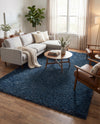 Alpine Plush Collection Area Rug -  Cortina (Marine Blue) Rectangle Marine Blue  lifestyle 12