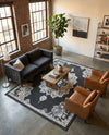 Beverly Grove Collection Area Rug - Melrose (Charcoal) Rectangle Charcoal  lifestyle 18