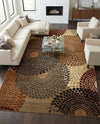 Bistro Lounge Collection Area Rug -  Cappuccino Rectangle Beige  lifestyle 16