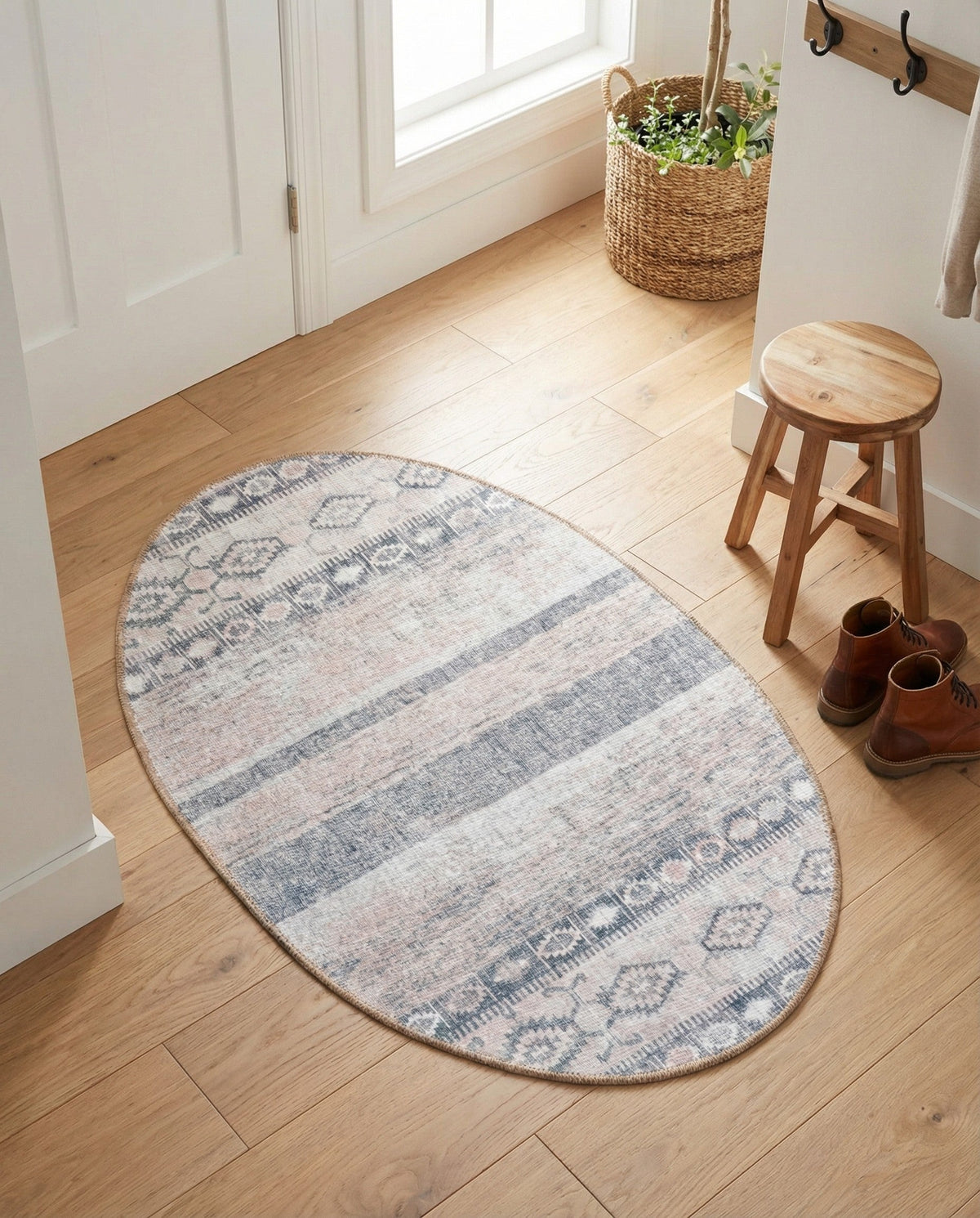 Heritage Elegance Collection Area Rug -  Edinburgh Oval Gray  lifestyle 147