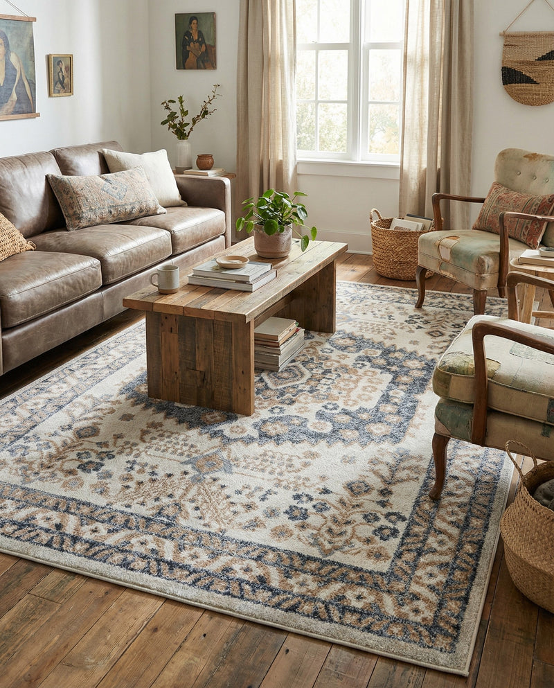 Cambridge Classics Collection Area Rug -  Pembroke (Cream) Rectangle Cream  lifestyle 10