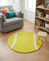 Whimsy Wonders Wool Collection Area Rug -  Tundra Round Yellow  lifestyle 9