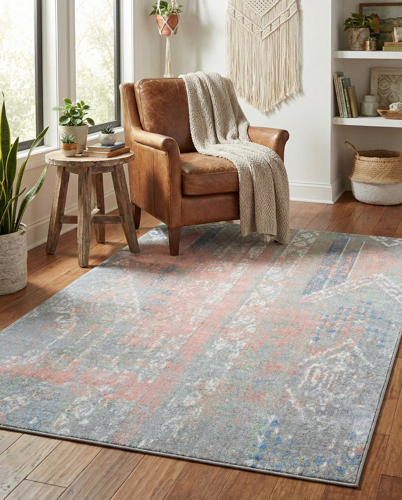 Aegean Elegance Washables Collection Area Rug -  Zakynthos Rectangle Multi  lifestyle 13