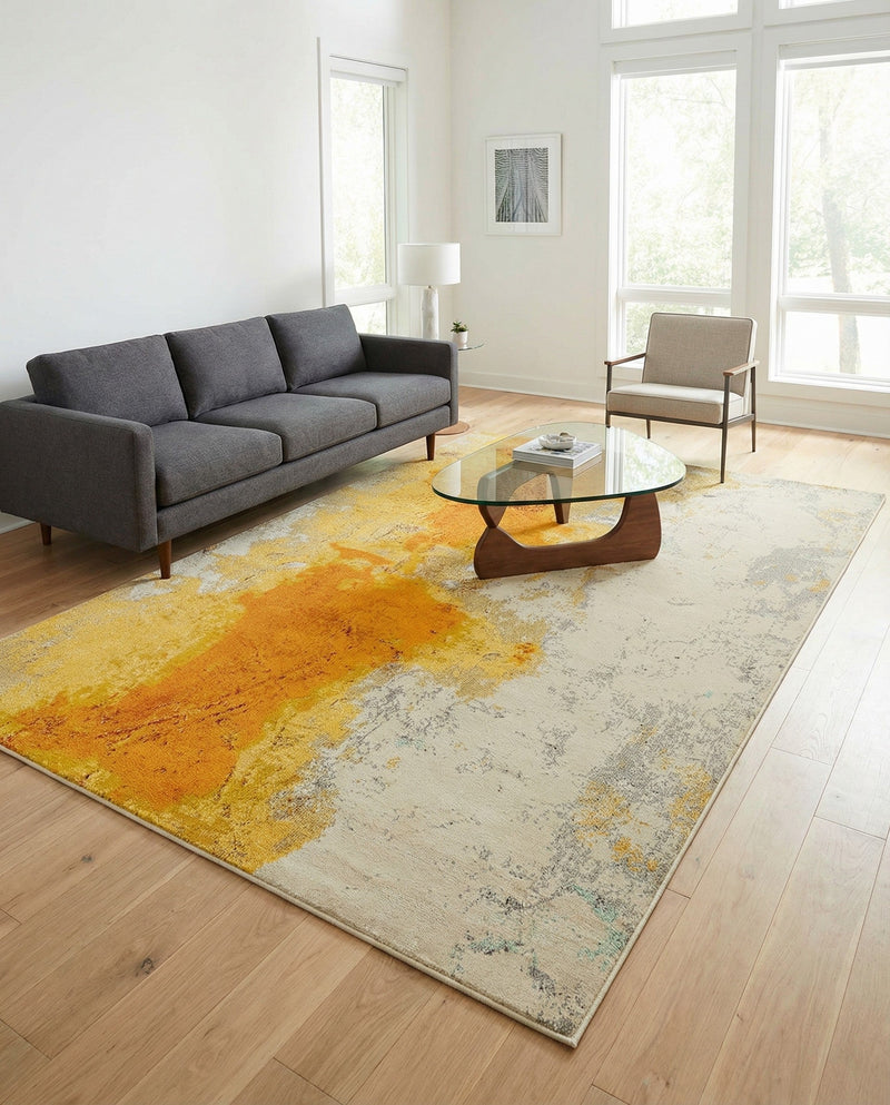 Marrakesh Elegance Collection Area Rug -  Tarfaya Rectangle Yellow  lifestyle 12