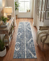 Cascade Range Collection Area Rug - Hood (Blue Gray) Runner Blue Gray  lifestyle 71