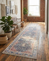 Bazaar Chic Collection Area Rug -  Rabat Runner Navy Blue  lifestyle 44
