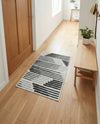 Urban Terrace Collection Area Rug -  Bronx Rectangle Black and White  lifestyle 17