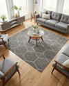 Trellis Mosaic Collection Area Rug - Arborville (Light Gray) Square Light Gray  lifestyle 46
